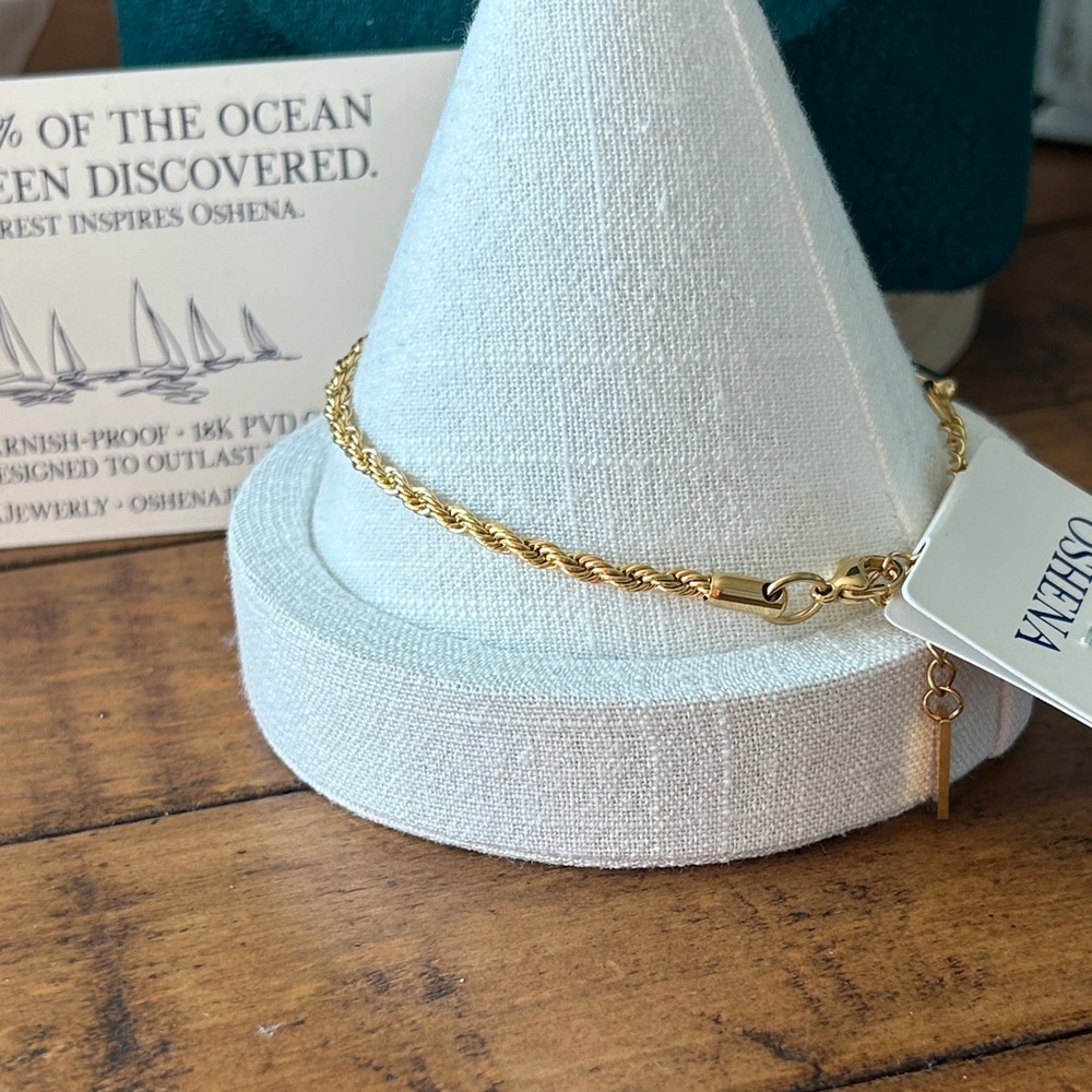 Oshena designer‎ beachwear Gold rope Bracelet New Release!